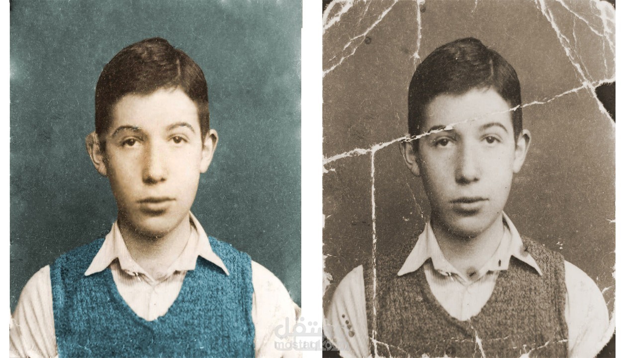 ترميم الصور القديمه بدقة عالية