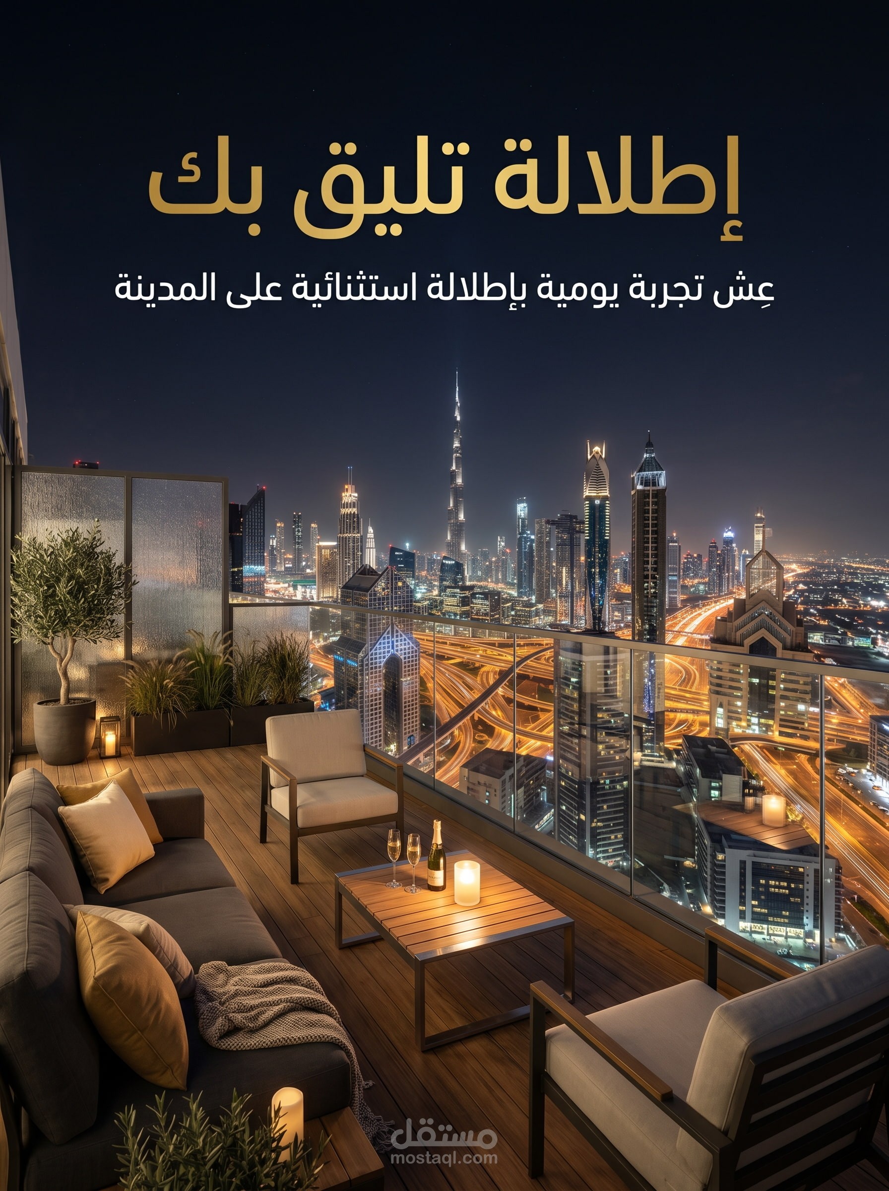 🏗️ مشروع تصميم إعلاني لشركة مقاولات