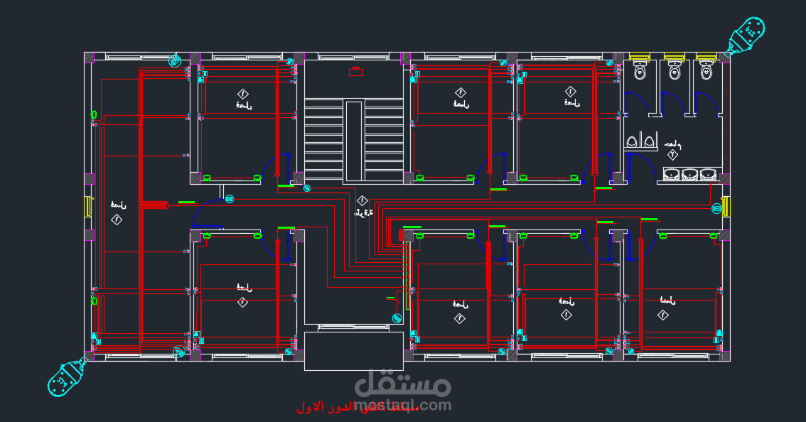 اعمال التيار الخفيف بالكيان العسكري بالعاصمة الادارية الجديدة