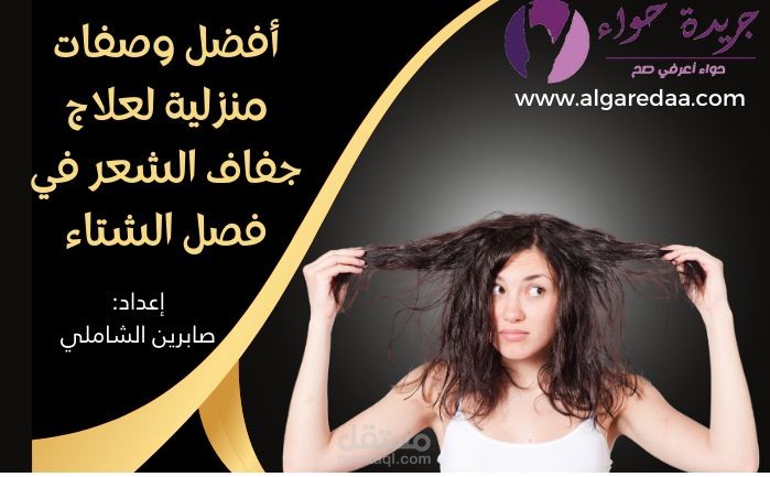 مقال عن  أفضل 4 وصفات منزلية لعلاج جفاف الشعر في فصل الشتاء