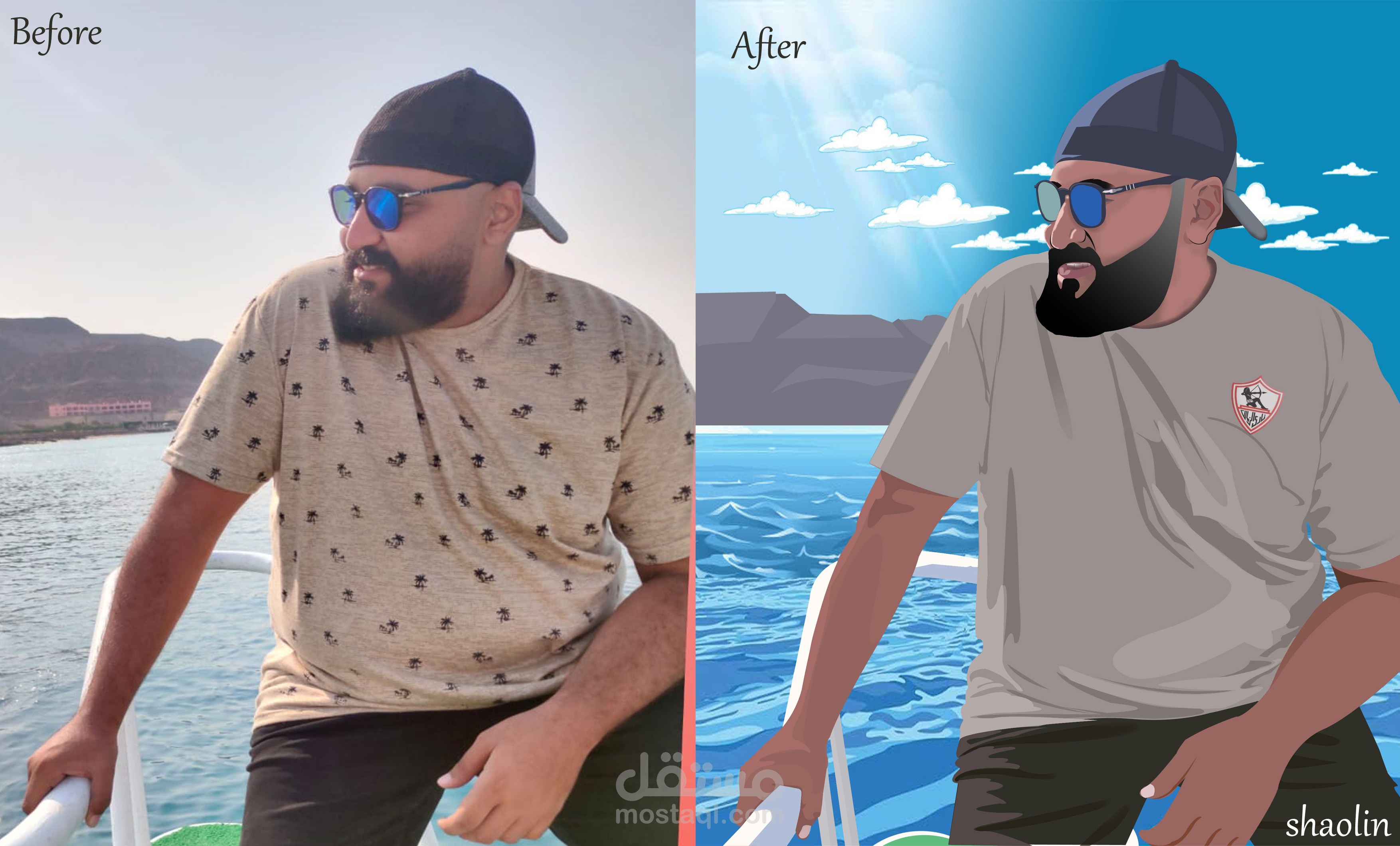 تحويل صورة عادية الى كرتون