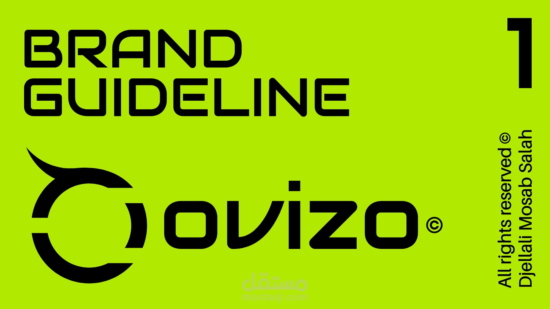 تصميم هوية كاملة - Ovizo Brand Guideline