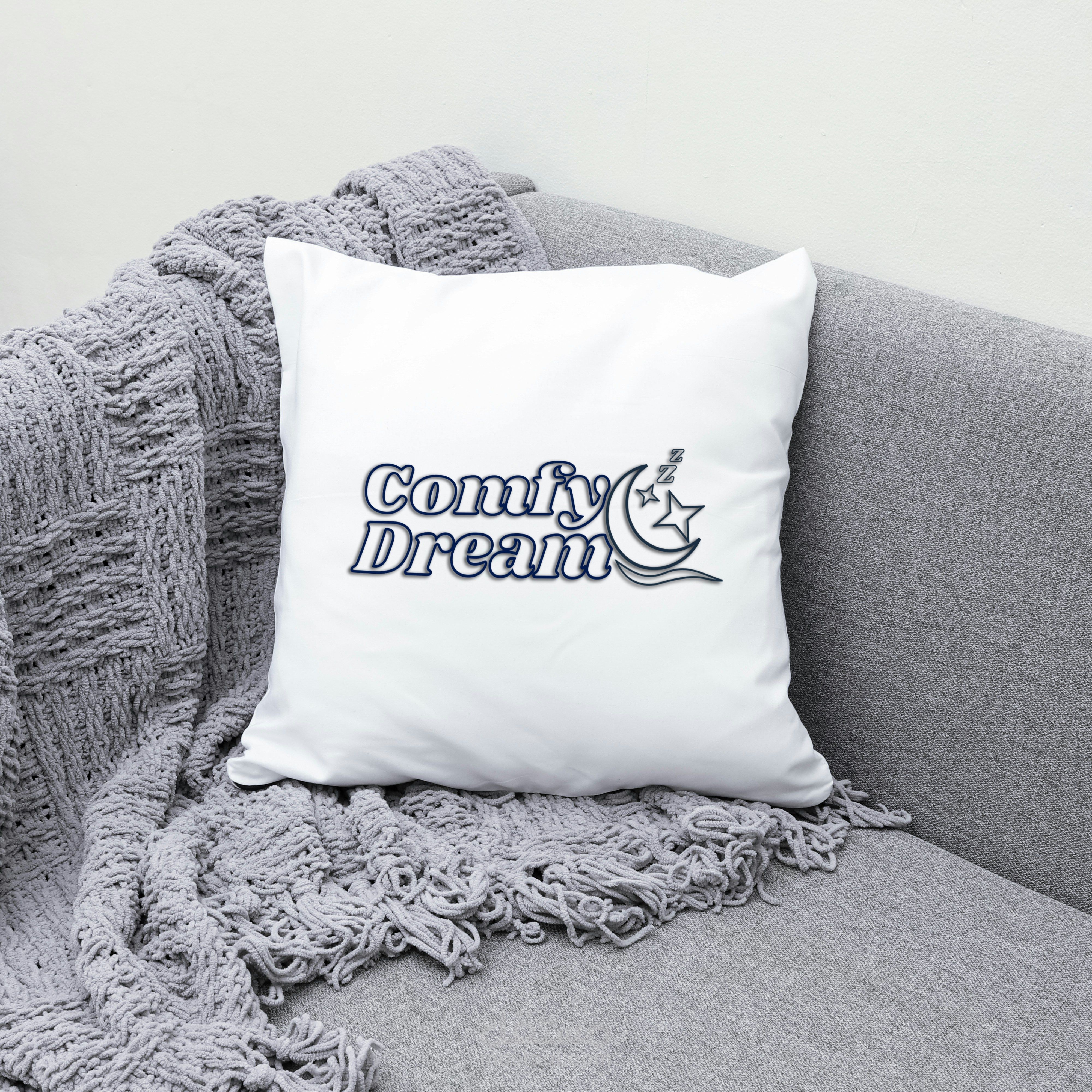 تصميم شعار comfy dream لبراند وسائد نوم .