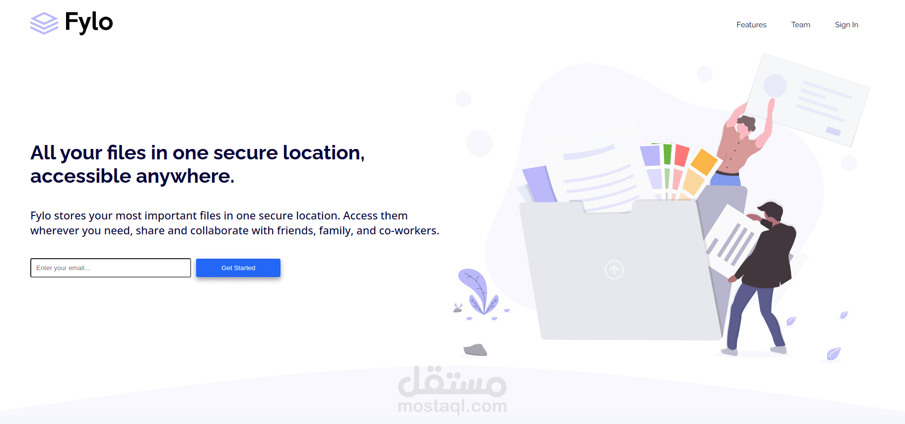 Fylo landpage