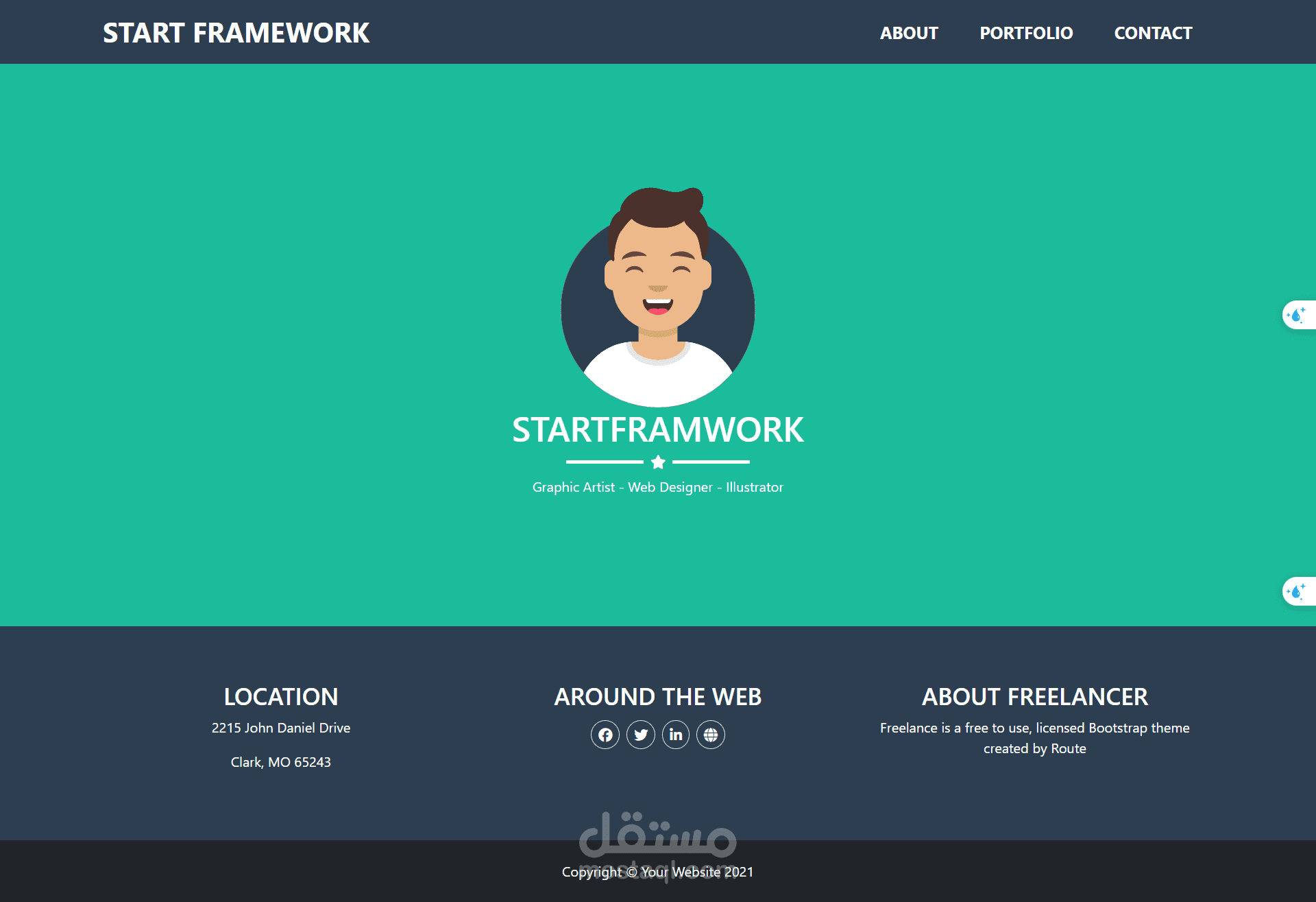 Simple Website using Angular