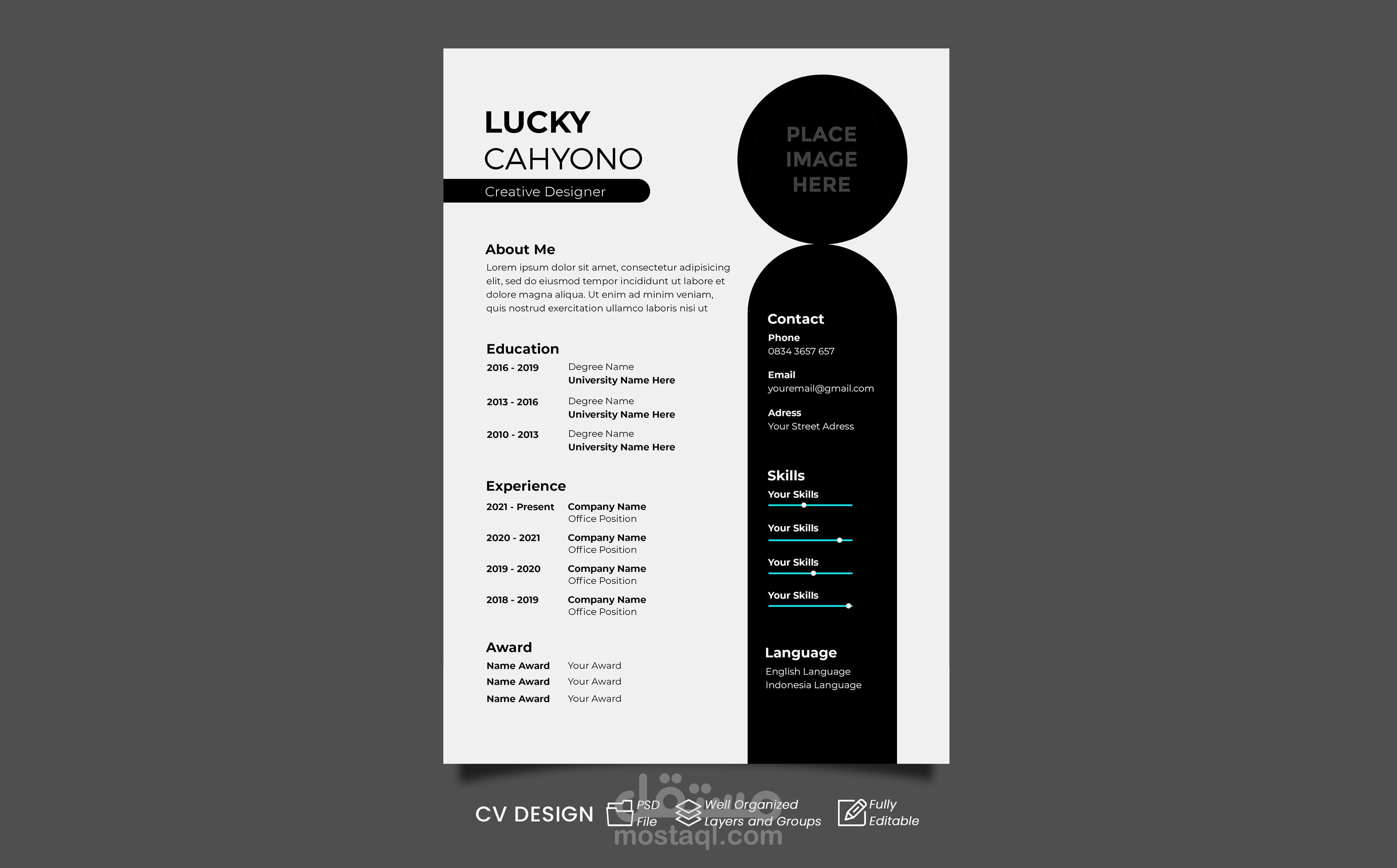 black-white-modern-cv