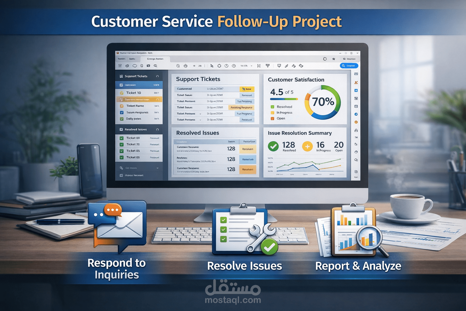 متابعة وتحسين خدمة العملاء