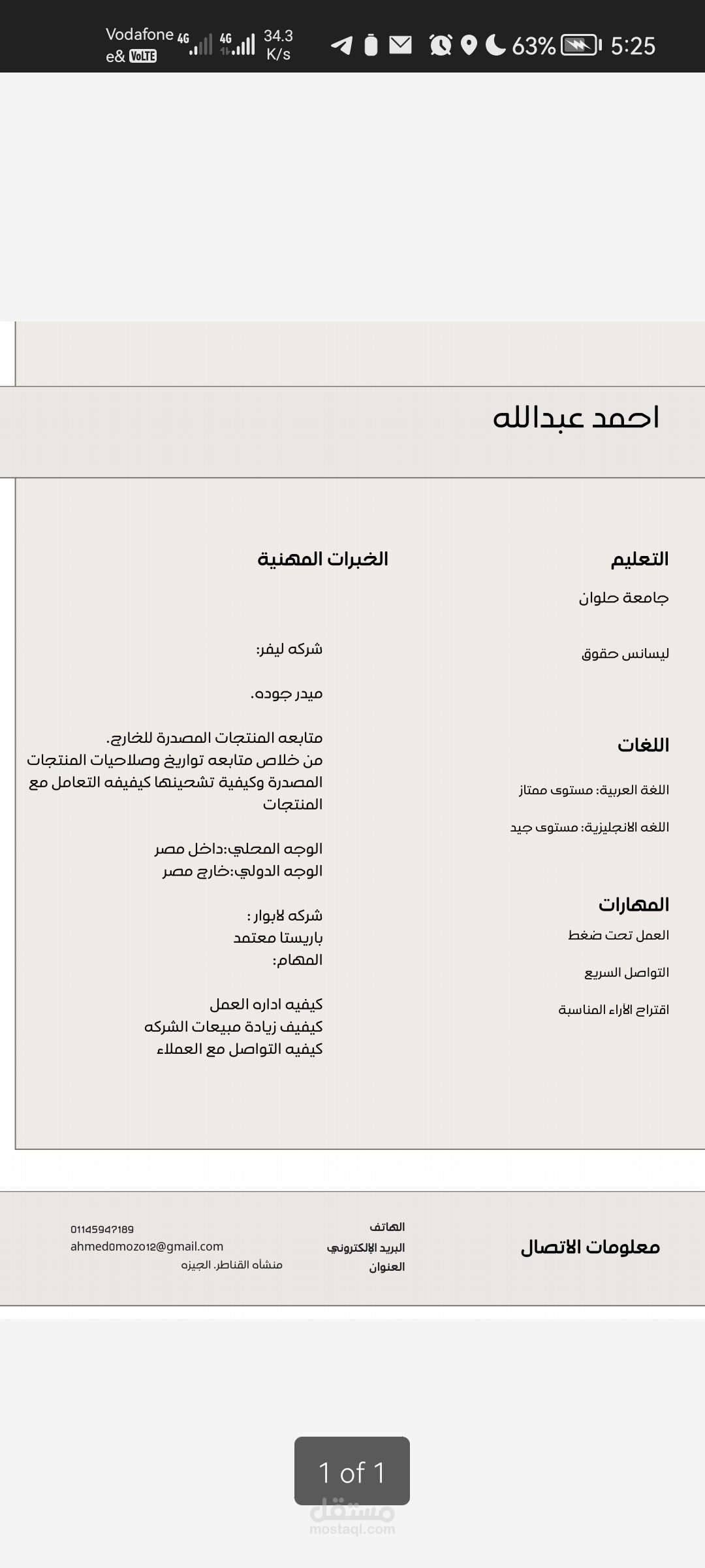 العمل الحر