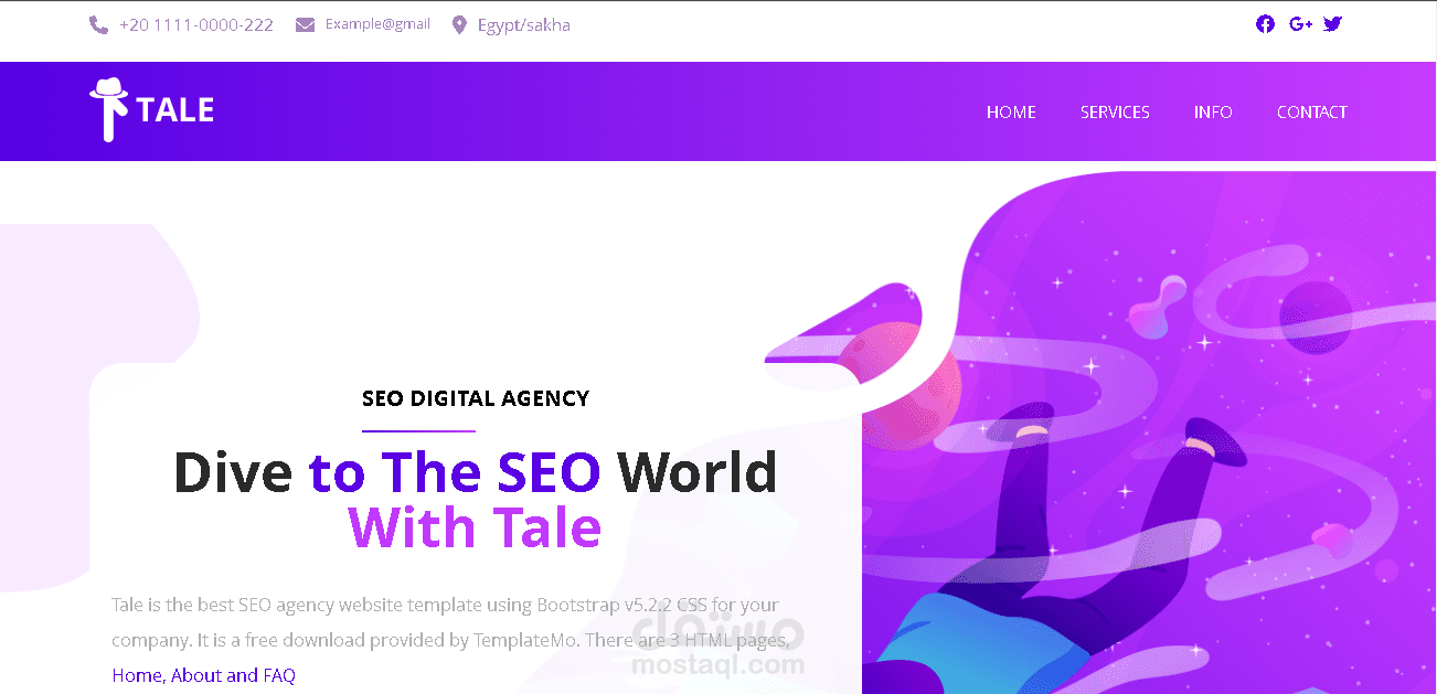 استنساخ صفحة Tale seo agency