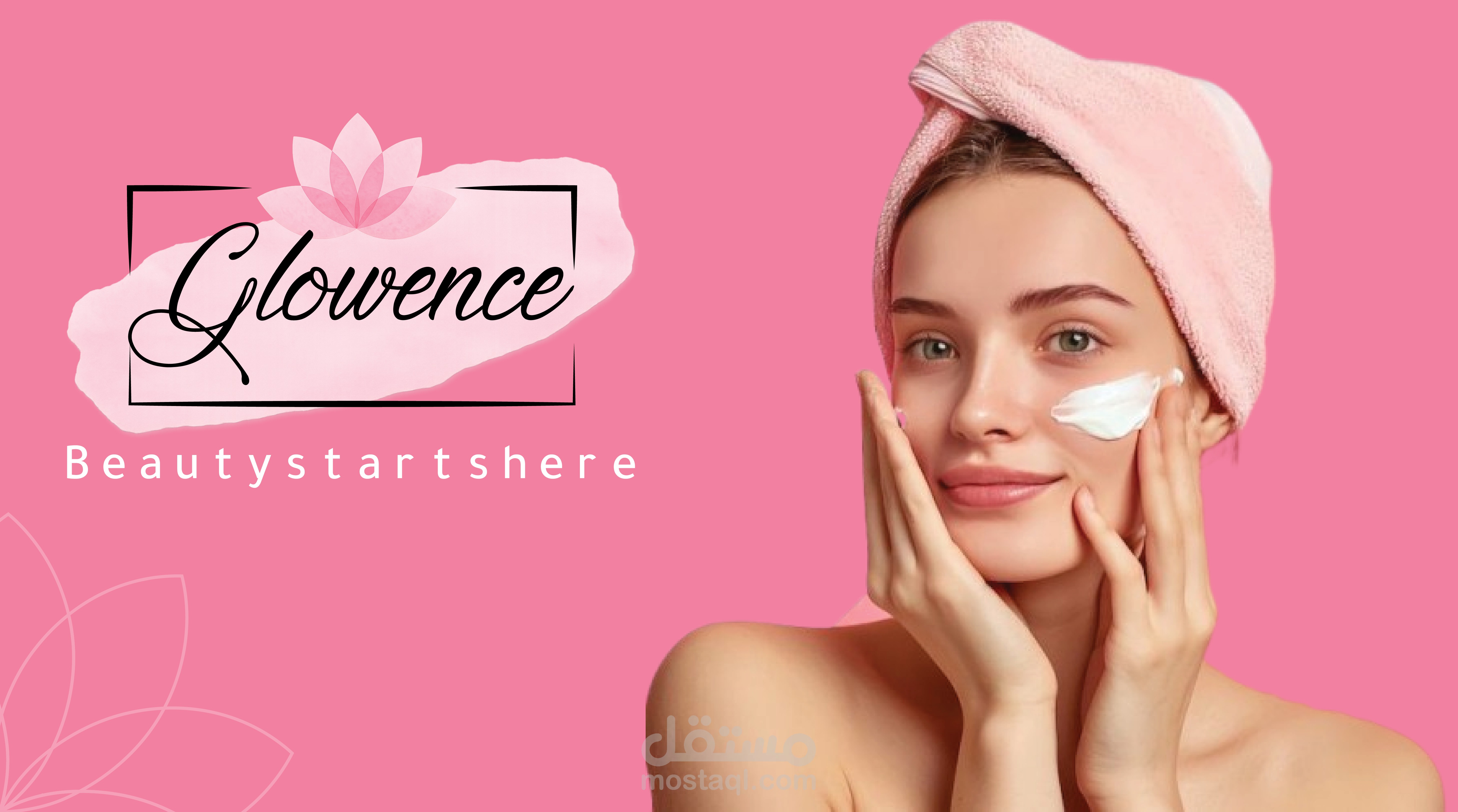 logo and Visual identity for Glowence