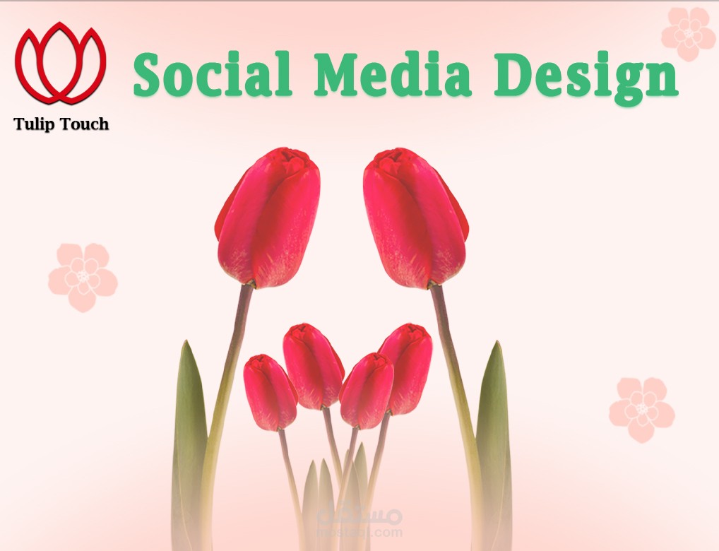 Tulip Flower Design for Social Media