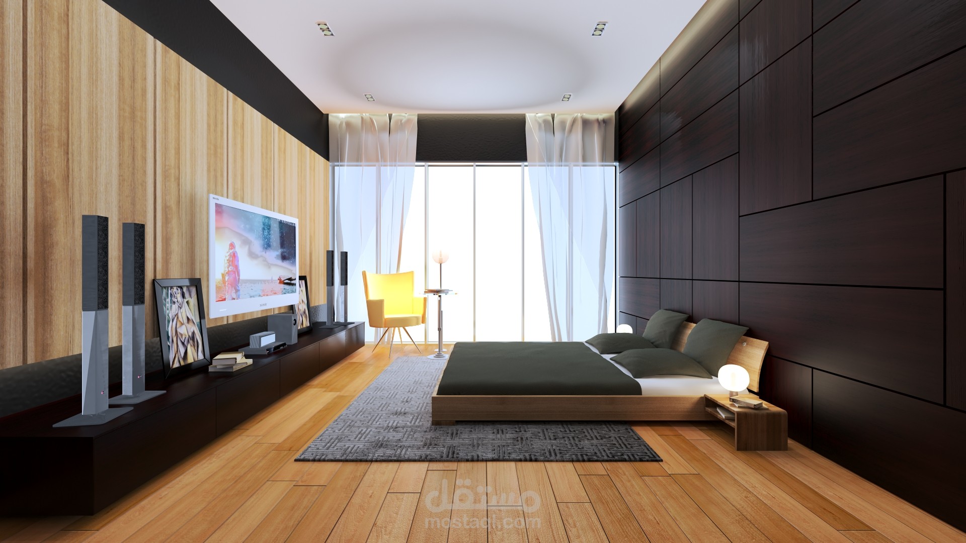 تصميم داخلي لغرفة نوم
