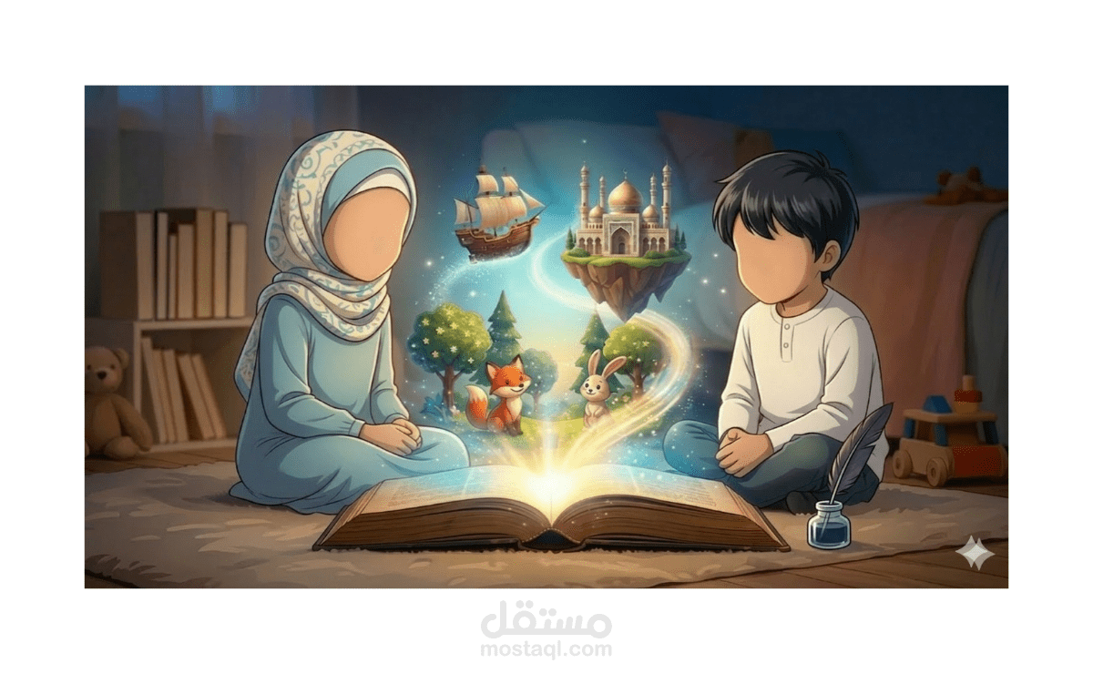 جزء من قصص قصيرة تربوية للأطفال.