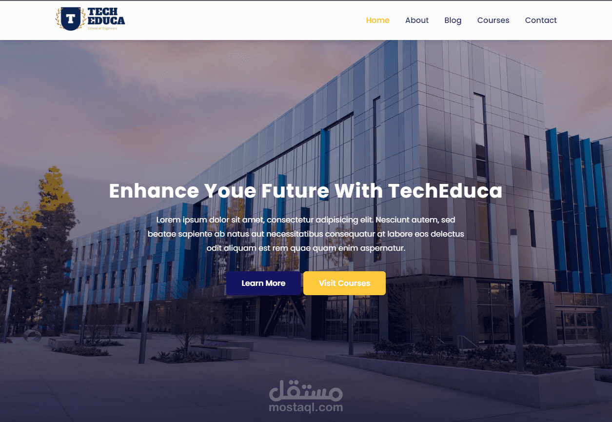 موقع TECH EDUCA لبيبع الكورسات