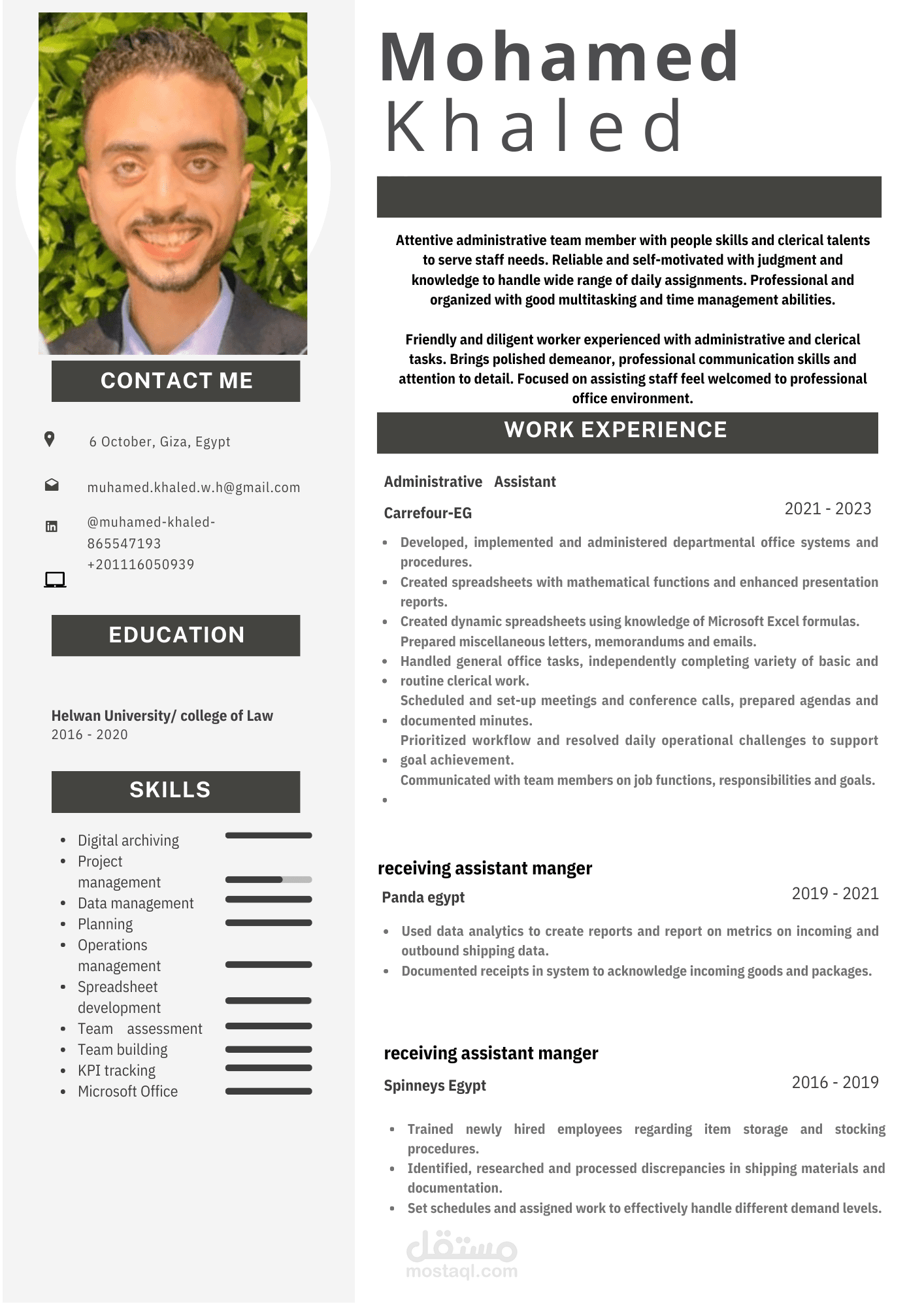 Administrative assistant