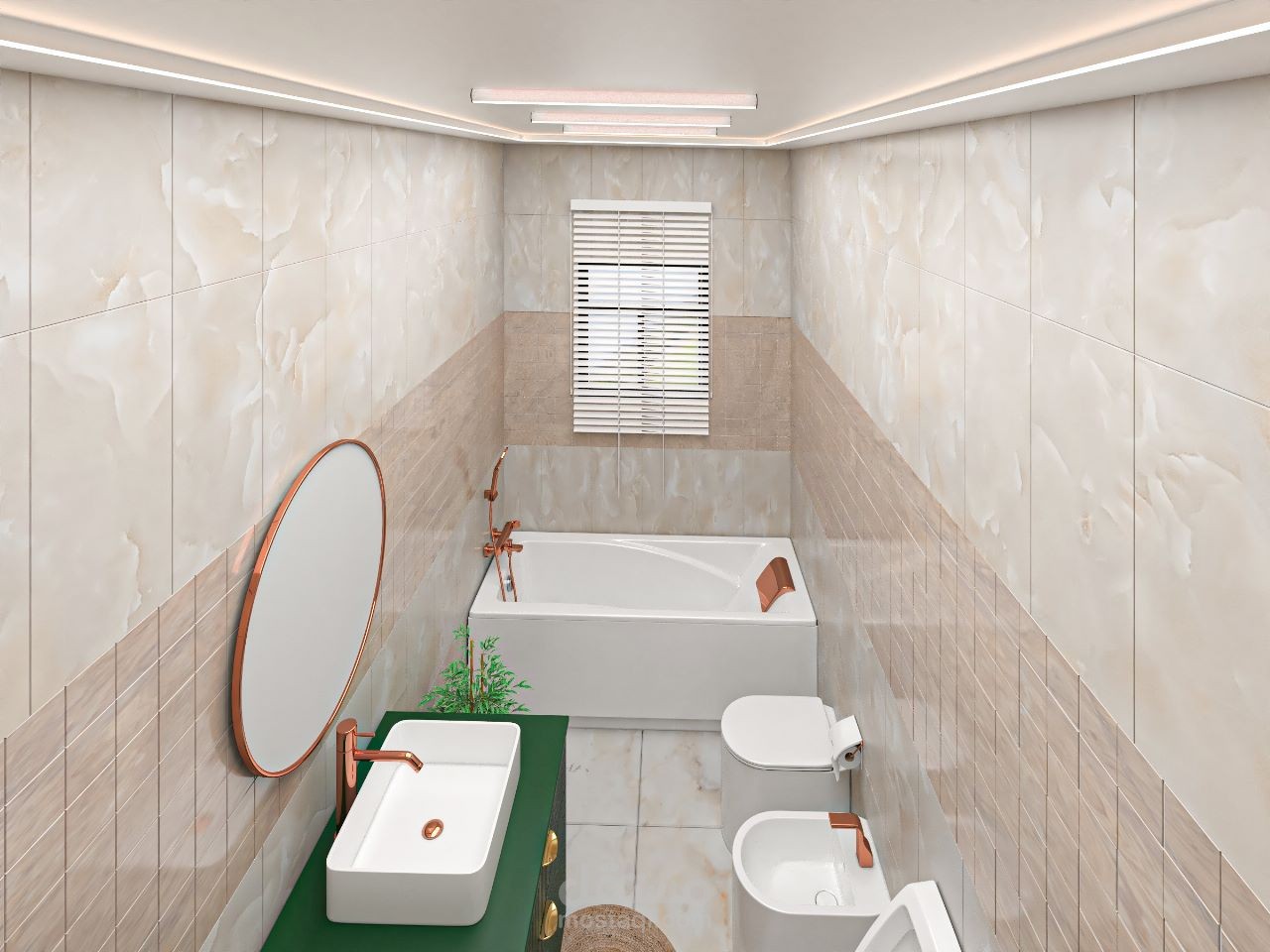 تصميم داخلي حمامات