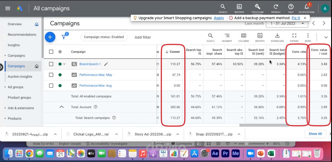 ادارة اعلانات جوجل (Google Ads) لشركة Somebymi