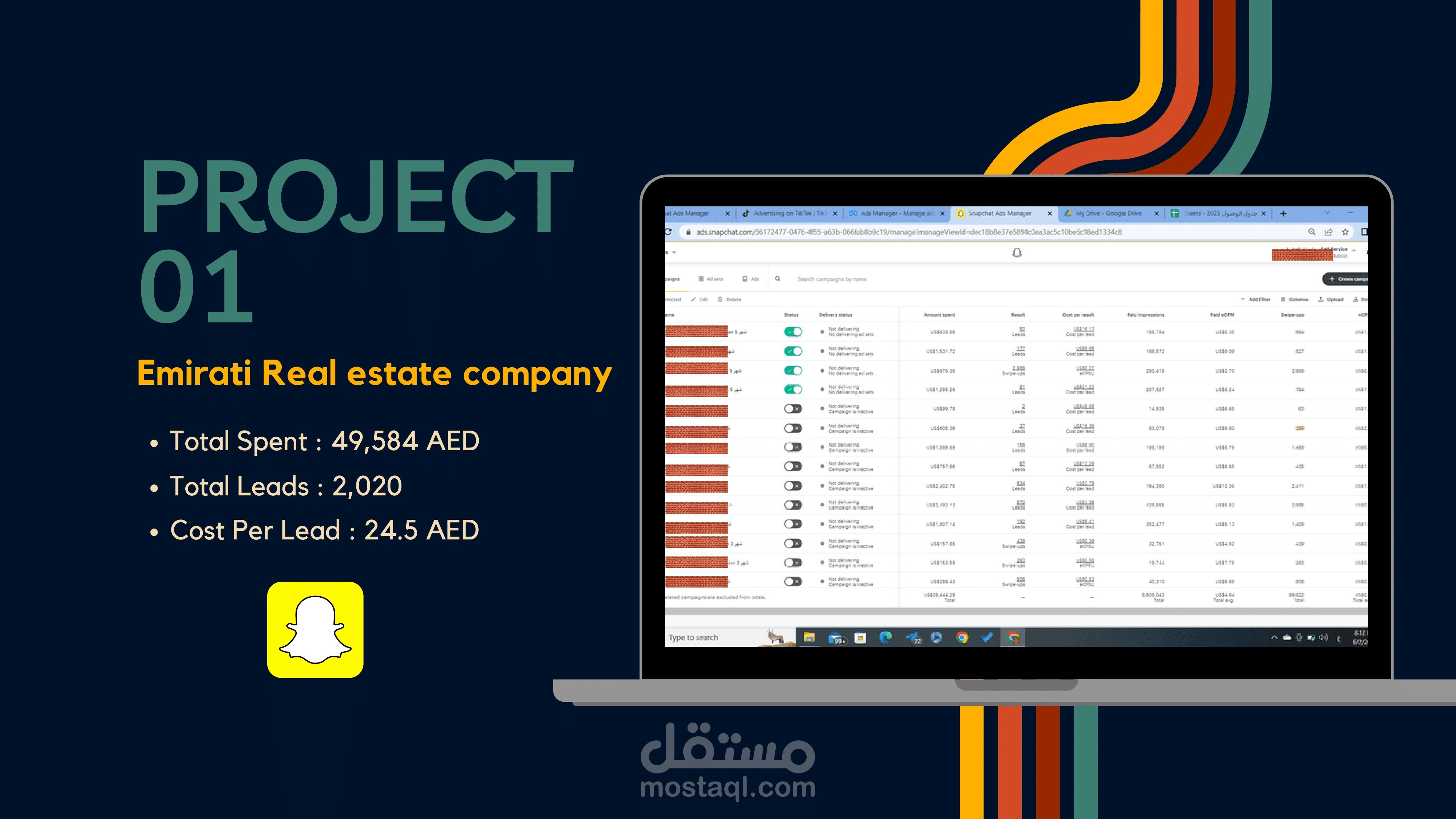 جمع بيانات أكتر من 2000 عميل محتمل مع 300 زيارة بأقل من نصف التكلفة لشركة عقارات اماراتية