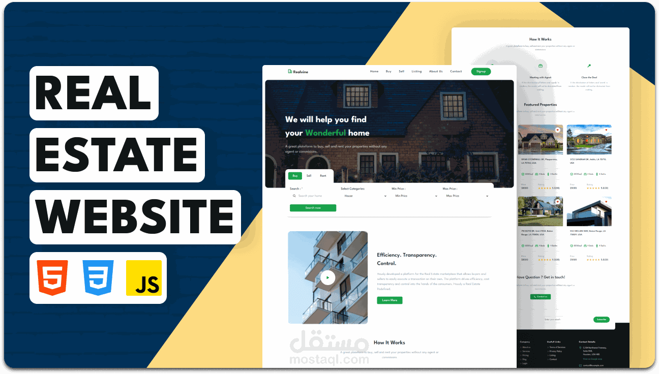 Realvine to buy, sell and rent your real estate