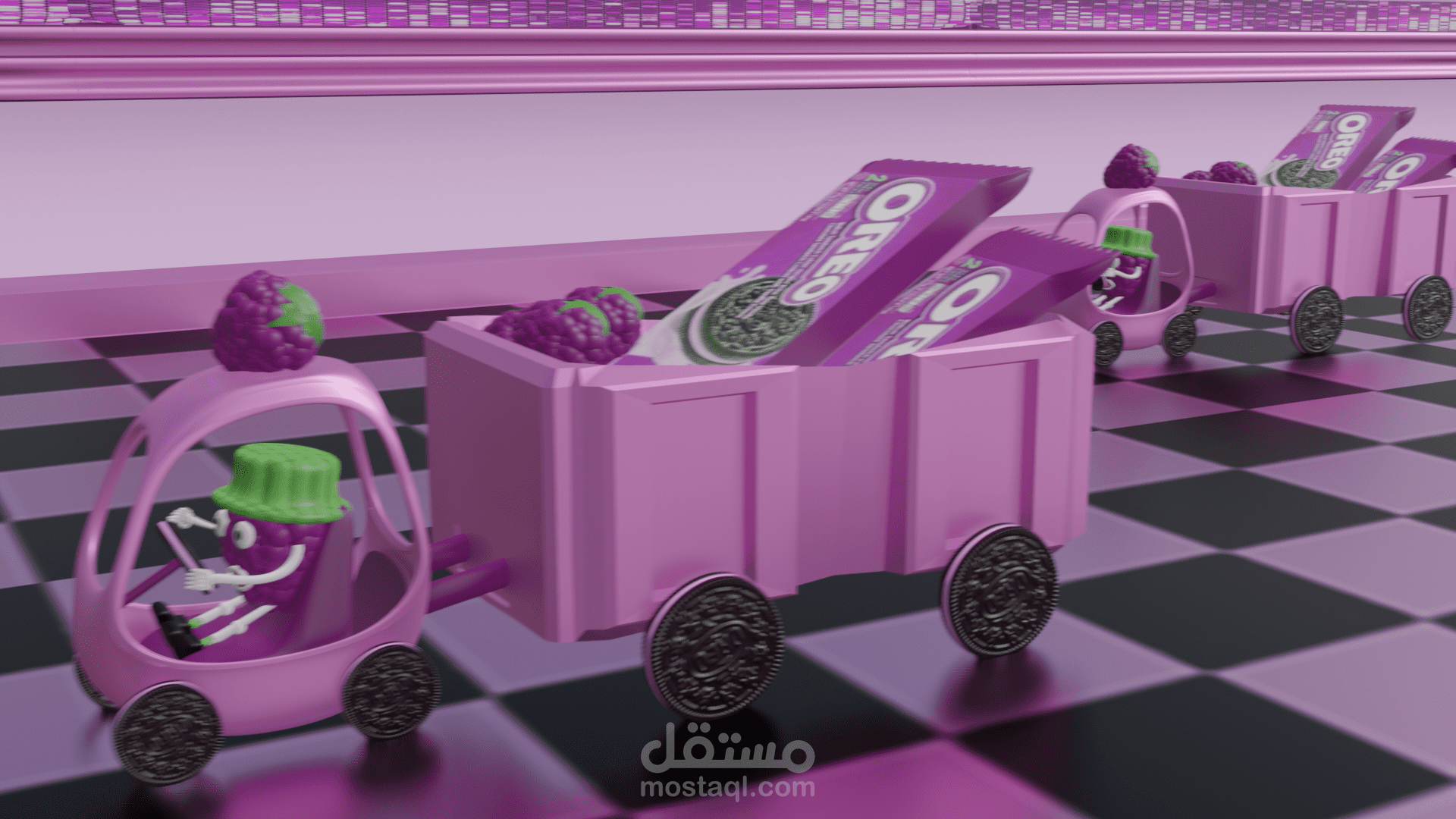 فيديو موشن جرافيك: بسكويت جديد بمنتج أوريو بمزيج من كريمة الحليب والتوت