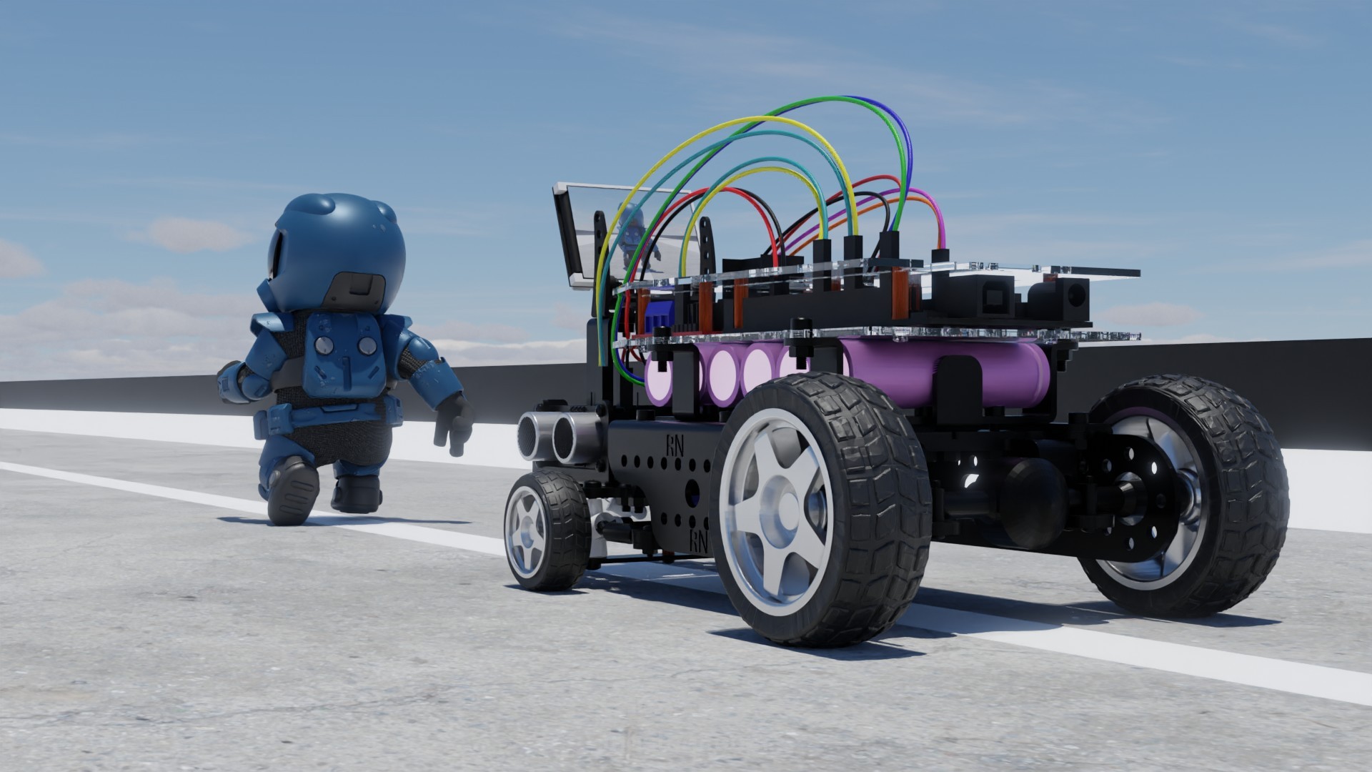 فيديو إعلاني تشويقي لروبوت 3d ثلاثي الابعاد