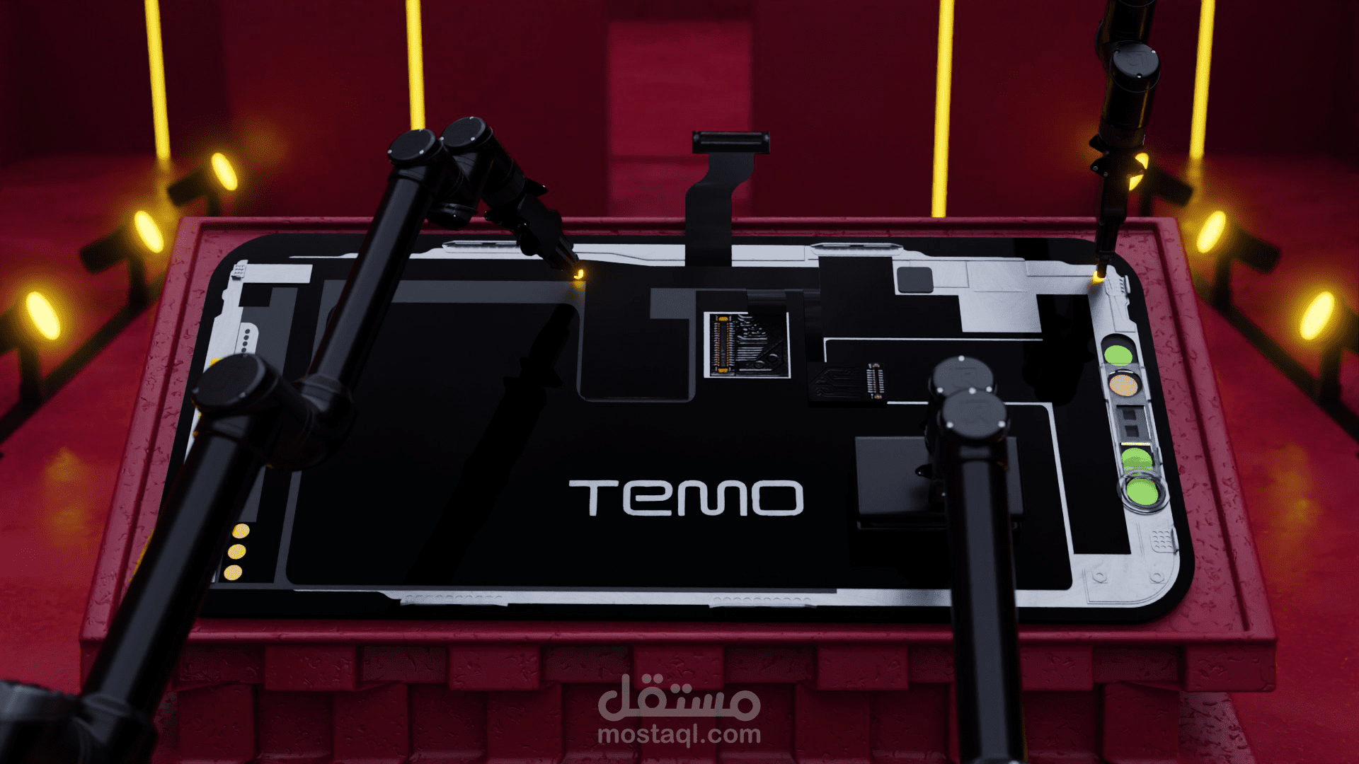 شاشات TEMO فيديو ثلاثي الأبعاد للمنتج