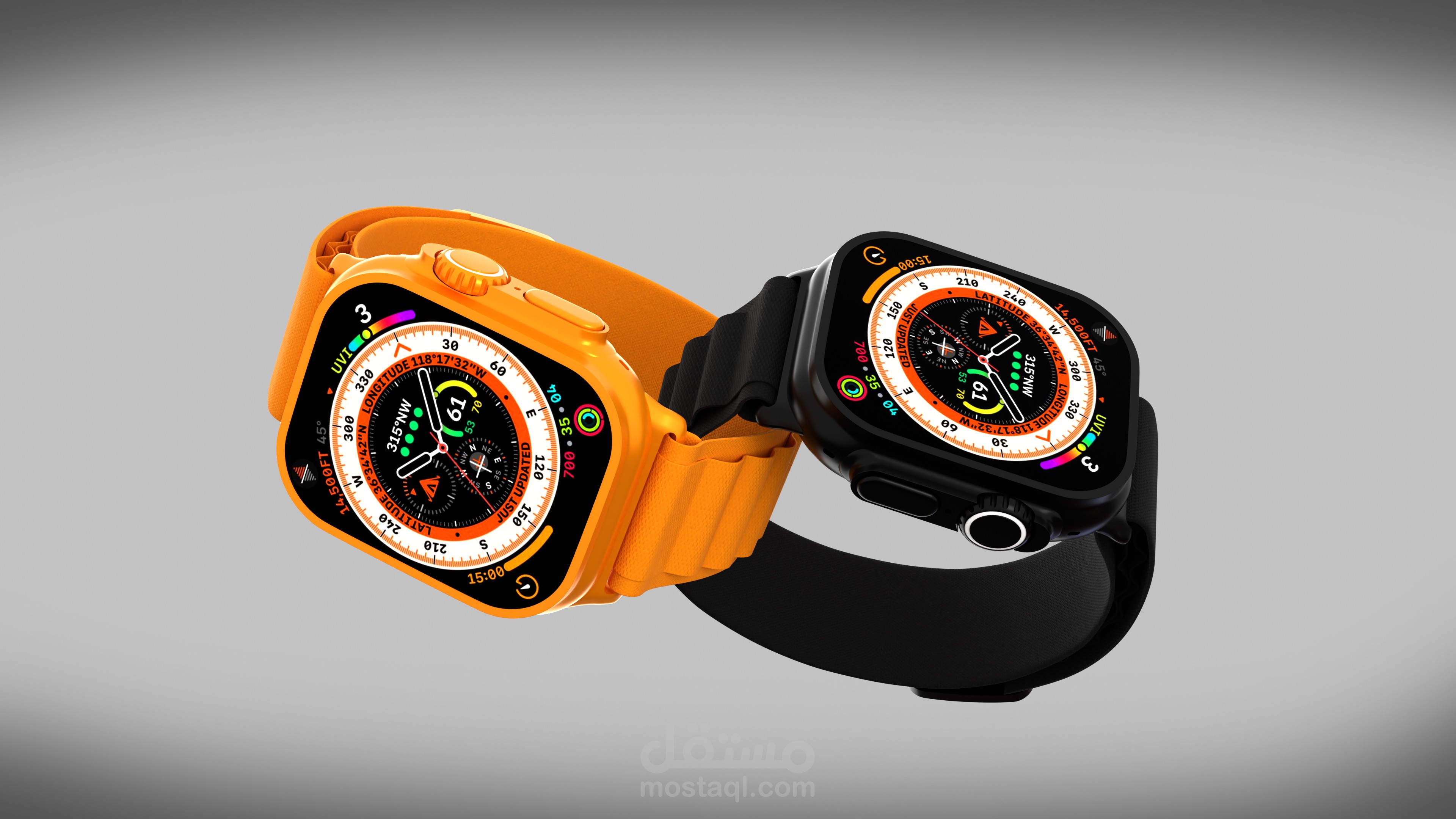 تصميم ساعة ابل انميشن  3d Apple watch