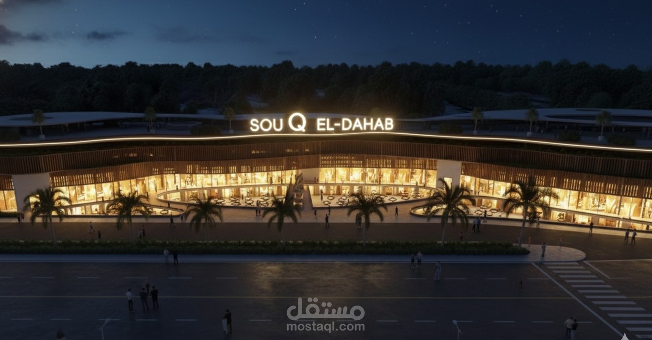 إعلان عن مول سوق الدهب بالعبور