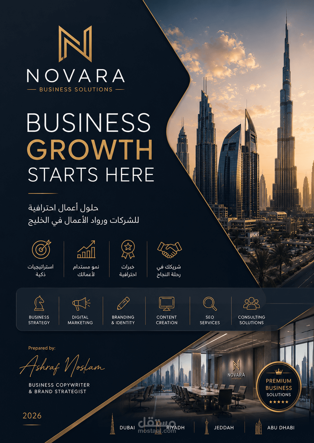 Business Consulting Brand Presentation | Copywriting & Brand Strategy