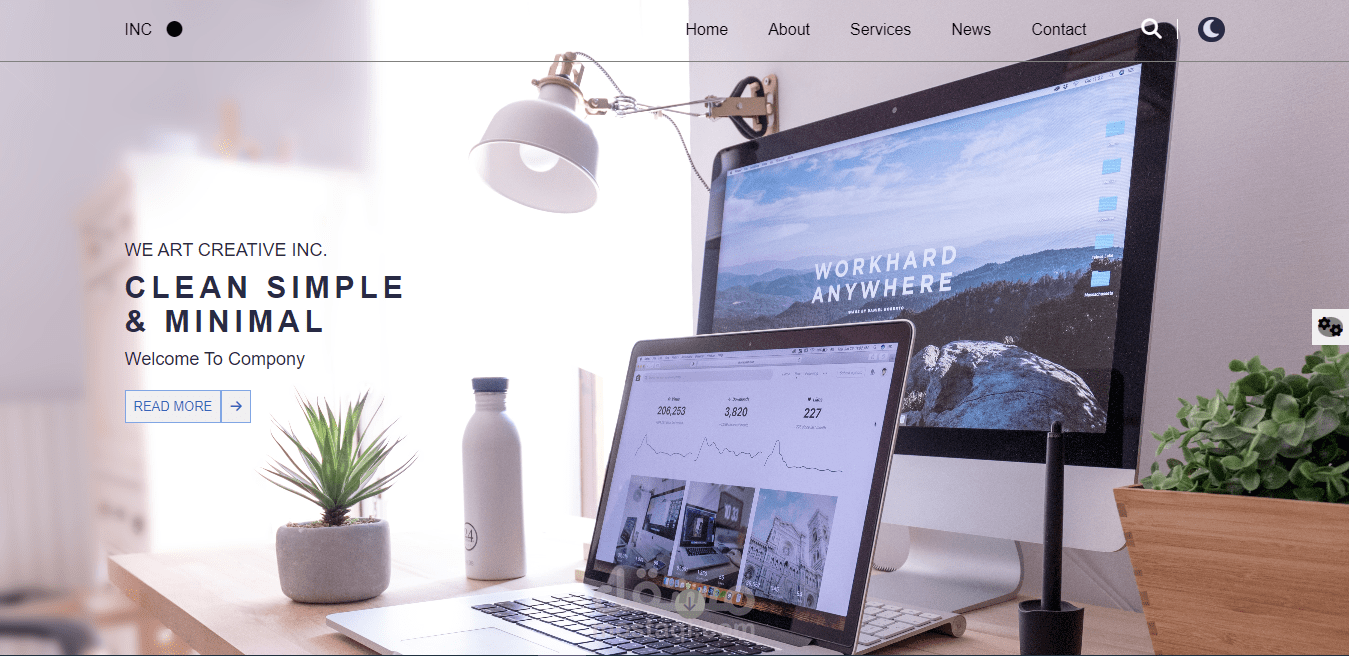 تصميم صفحة هبوط لشركة انكوو