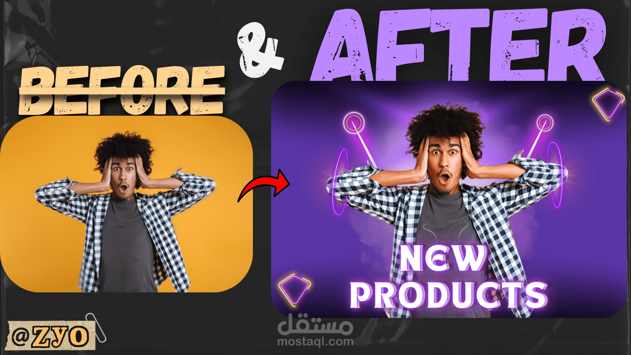 تحسين وإعادة تصميم الصور للإعلانات والتسويق