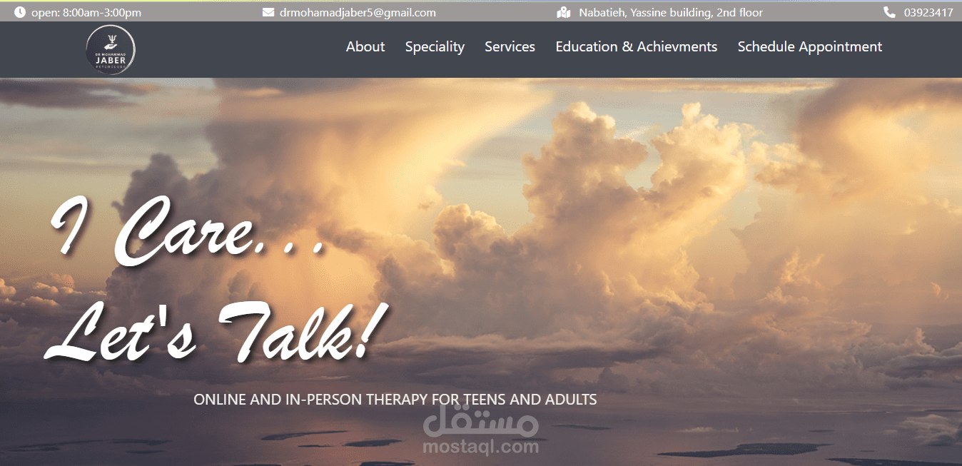 Responsive Psychologist Portfolio