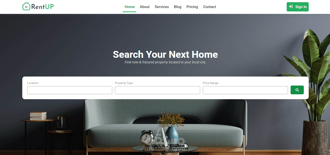 Rent up website