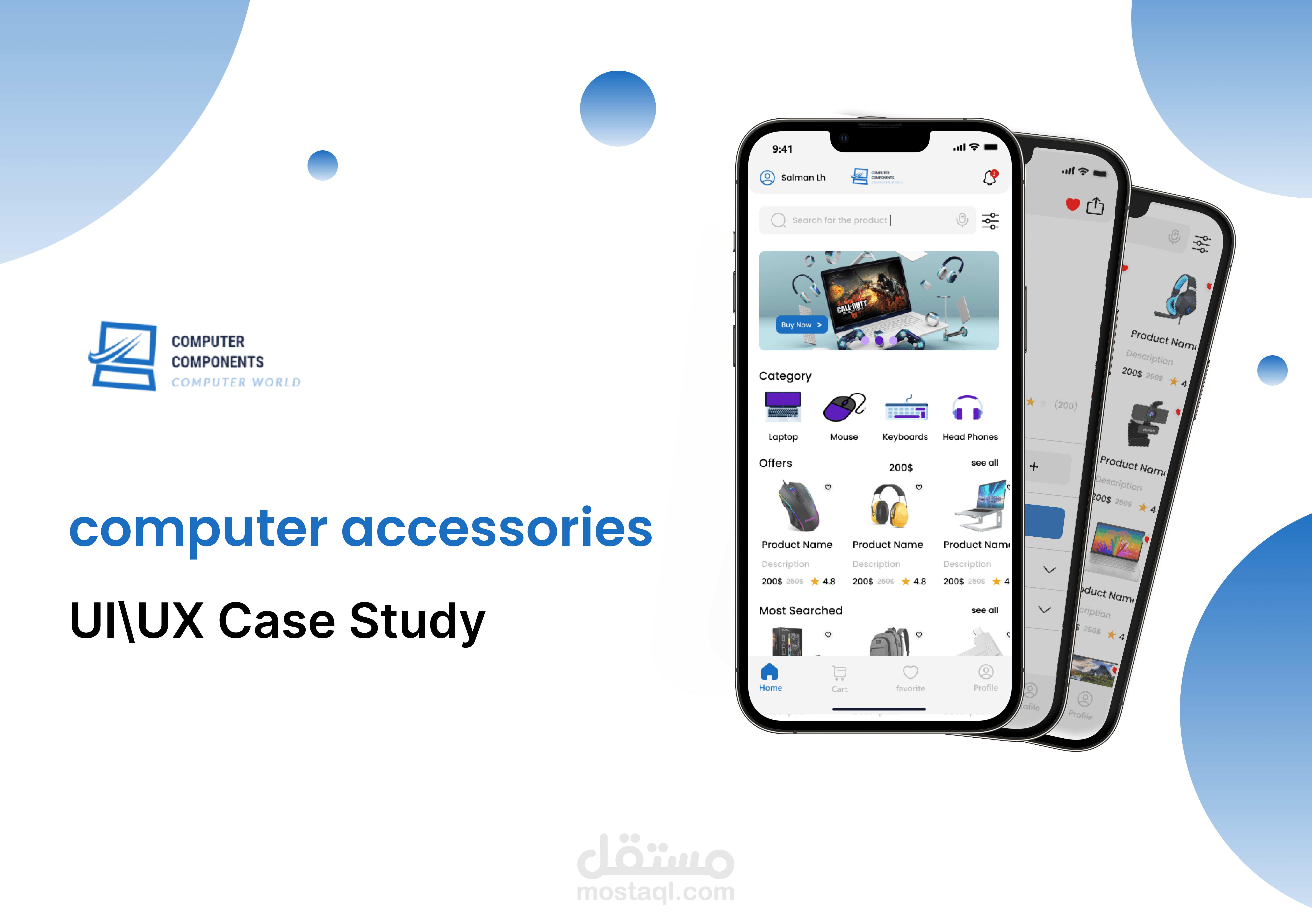 UI\UX App Case Study For Computer Accessories Store