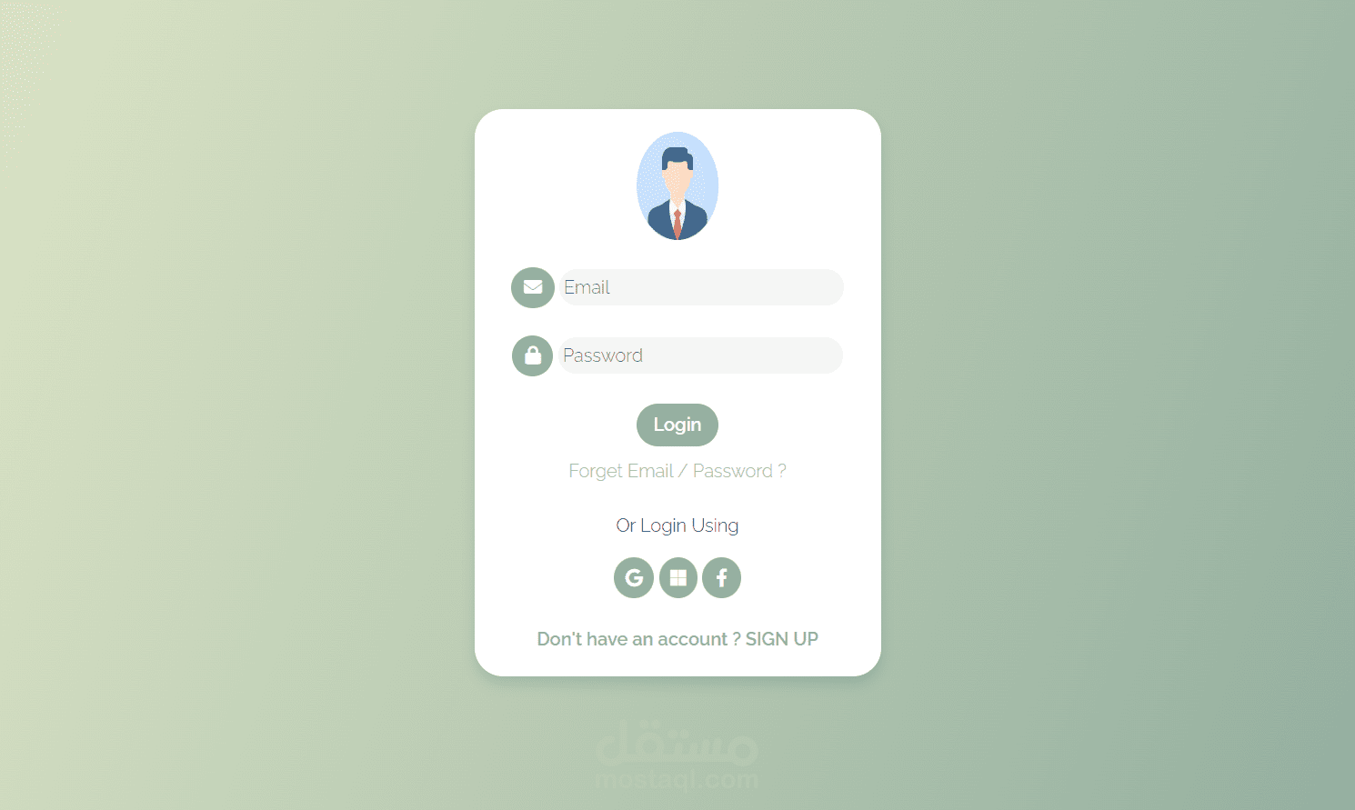 Sign-In Interface