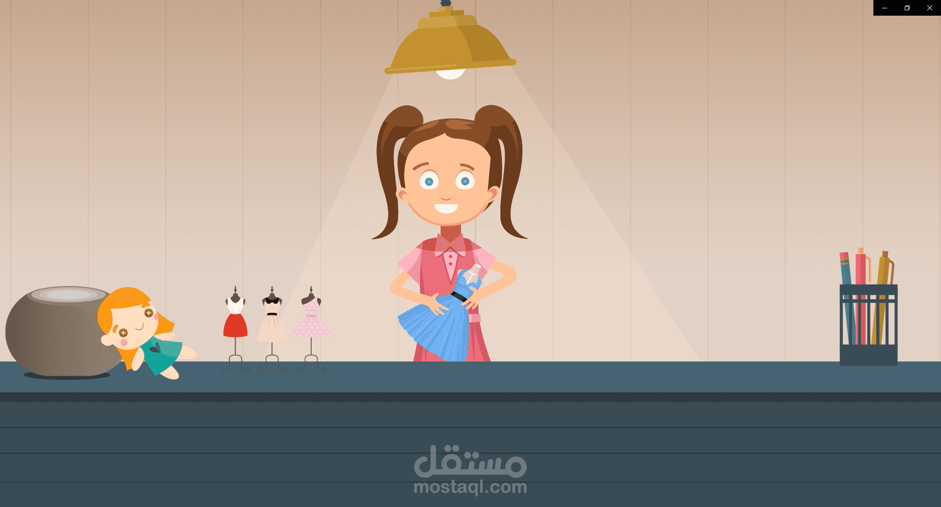 فيديو موشن جرافيك أنيميشن لدورات تصميم الأزياء