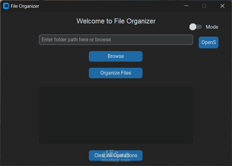 برنامج يقوم بتنظيم الملفات بمختلف انواعها كمثل (الصور ,الفيديوهات,الموسيقي ....الخ)