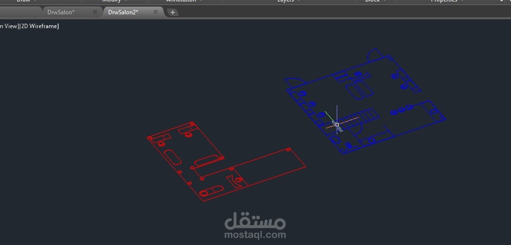 مخطط صالون حلاقة