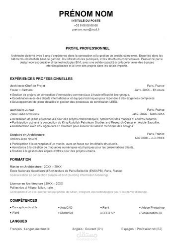 Cv ATS