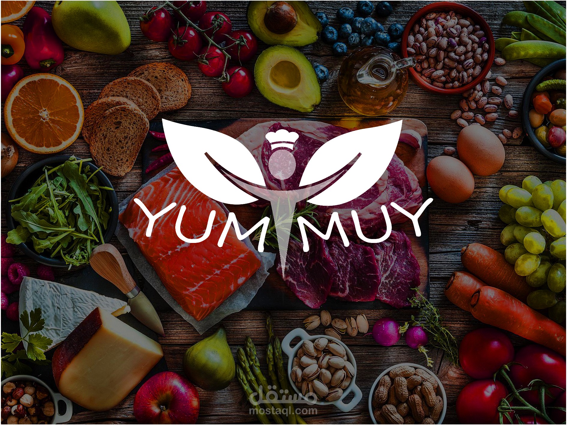 yum yum logo design