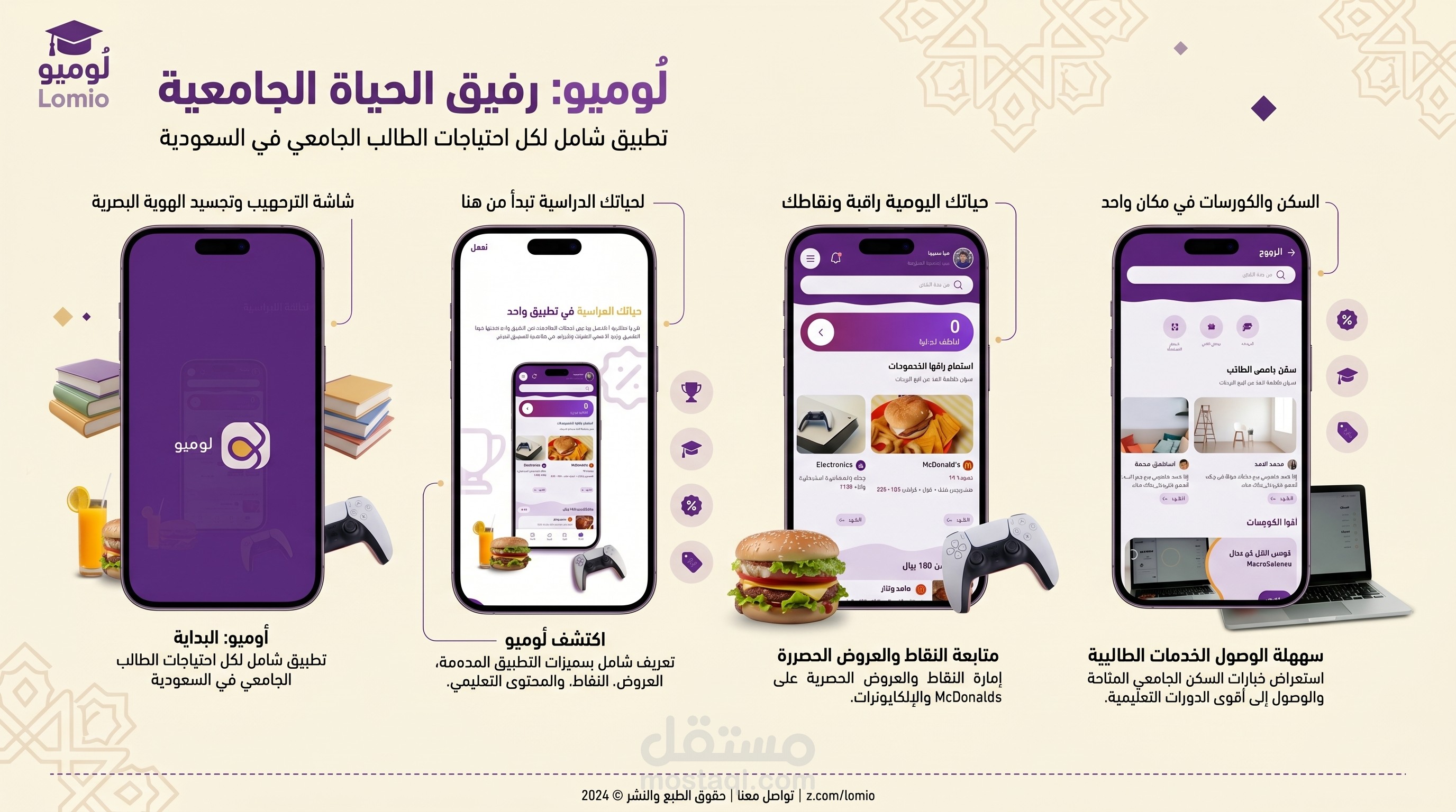 تطبيق Lomio – منصة ربط الطلاب بالمتاجر والخدمات