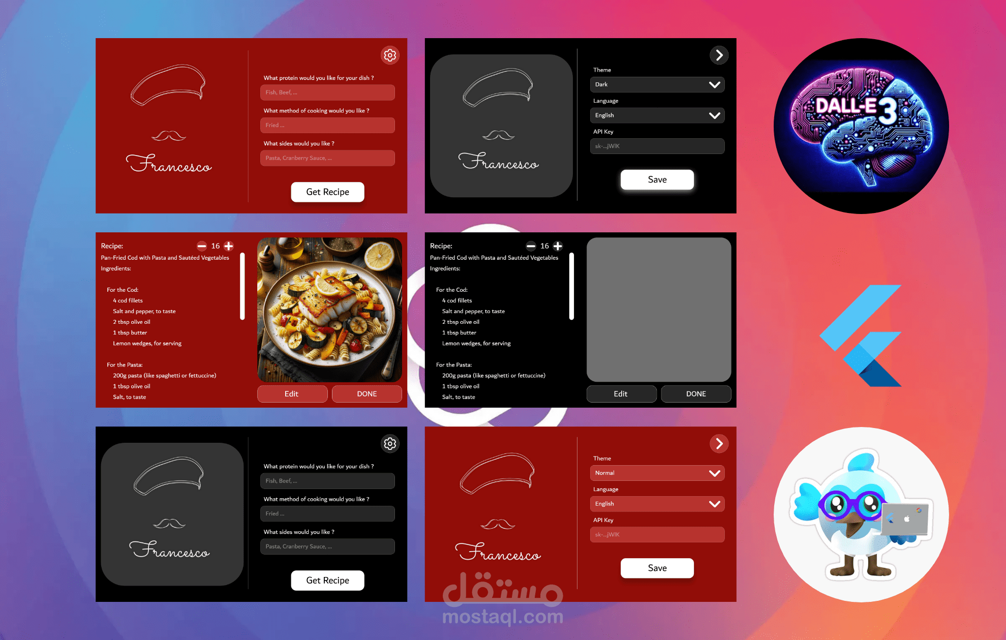 تطبيق Desktop لانتاج وصفات بالذكاء الاصطناعي.