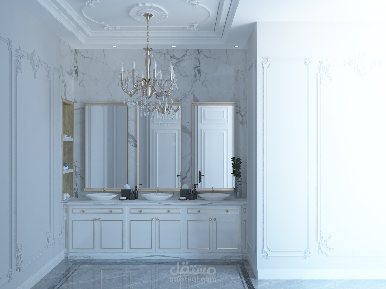 دورة مياه نيو كلاسيك