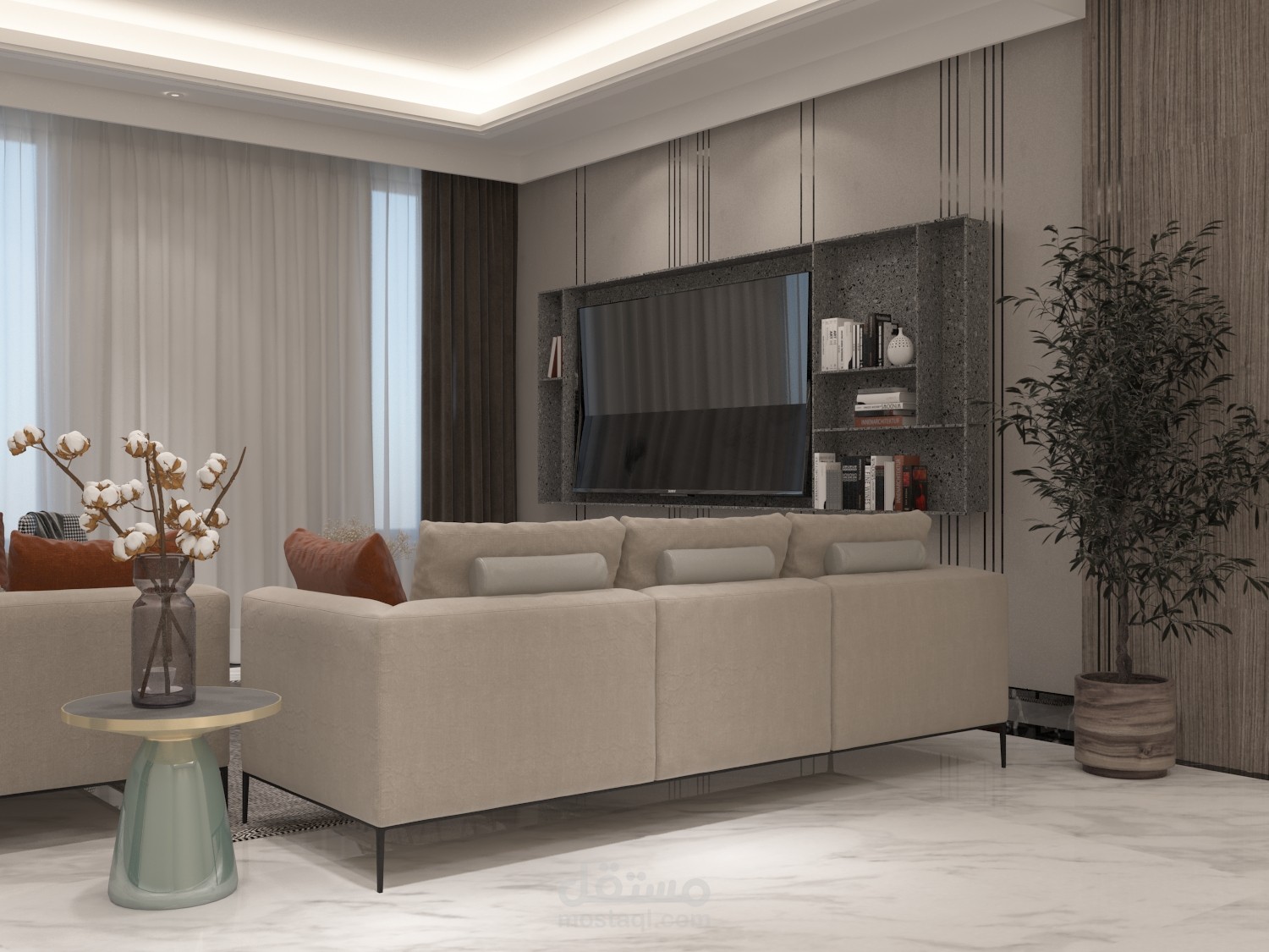 صالة معيشىة مودرن