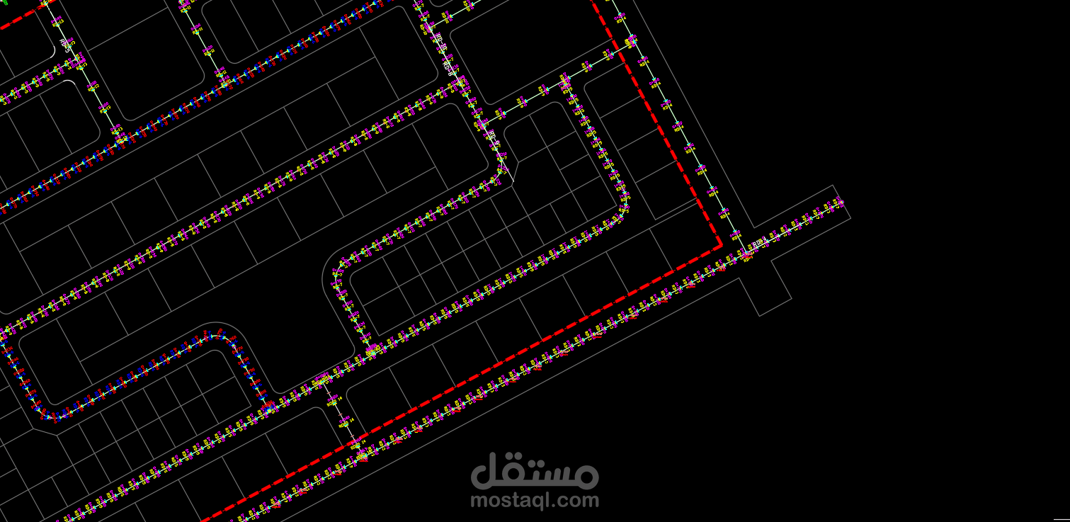 تصميم طرق مقاطع طوليه و مقاطع عرضية