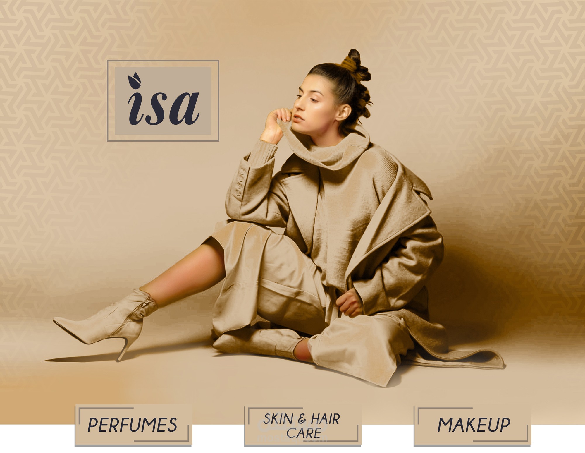 تصميم الهوية البصرية الكاملةلـ Isa Cosmetics