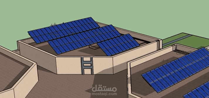 تصميم محطه طاقه شمسيه بقدره 42 KW