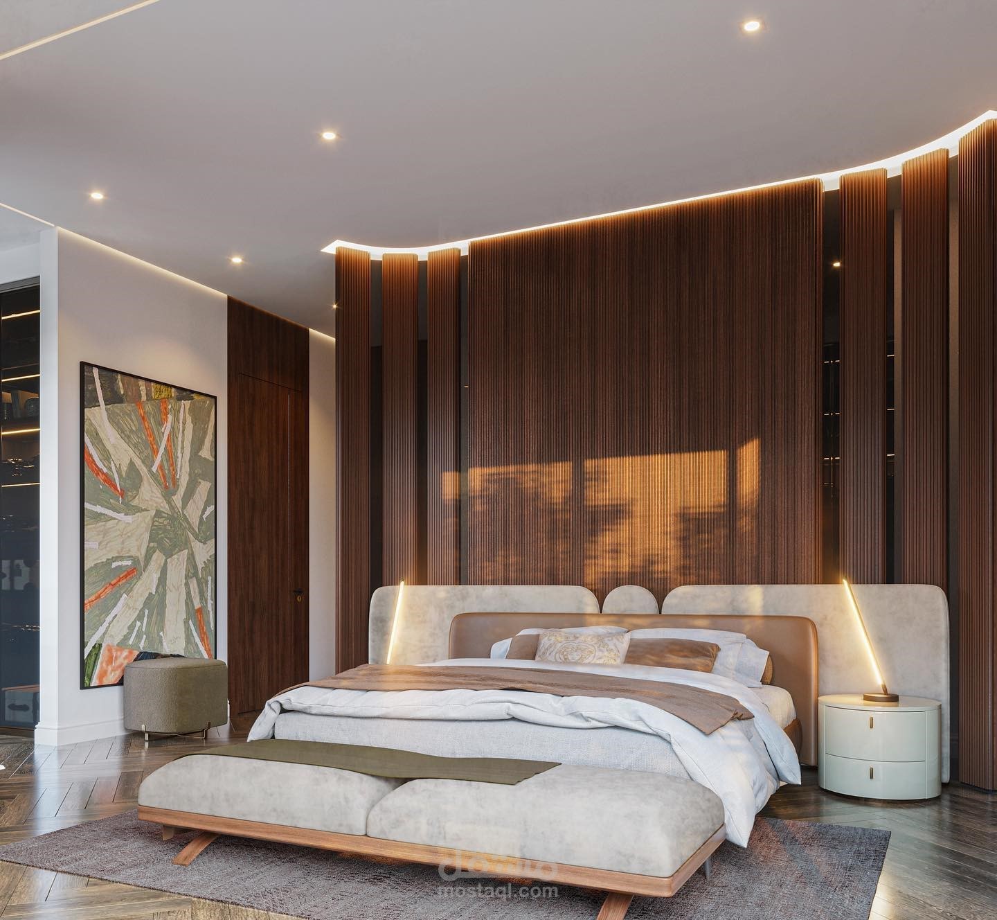 غرفة نوم ماستر ب dressing room