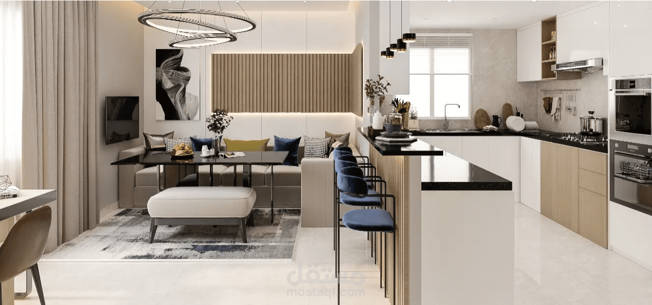 تصميم مطبخ مودرن اميركان