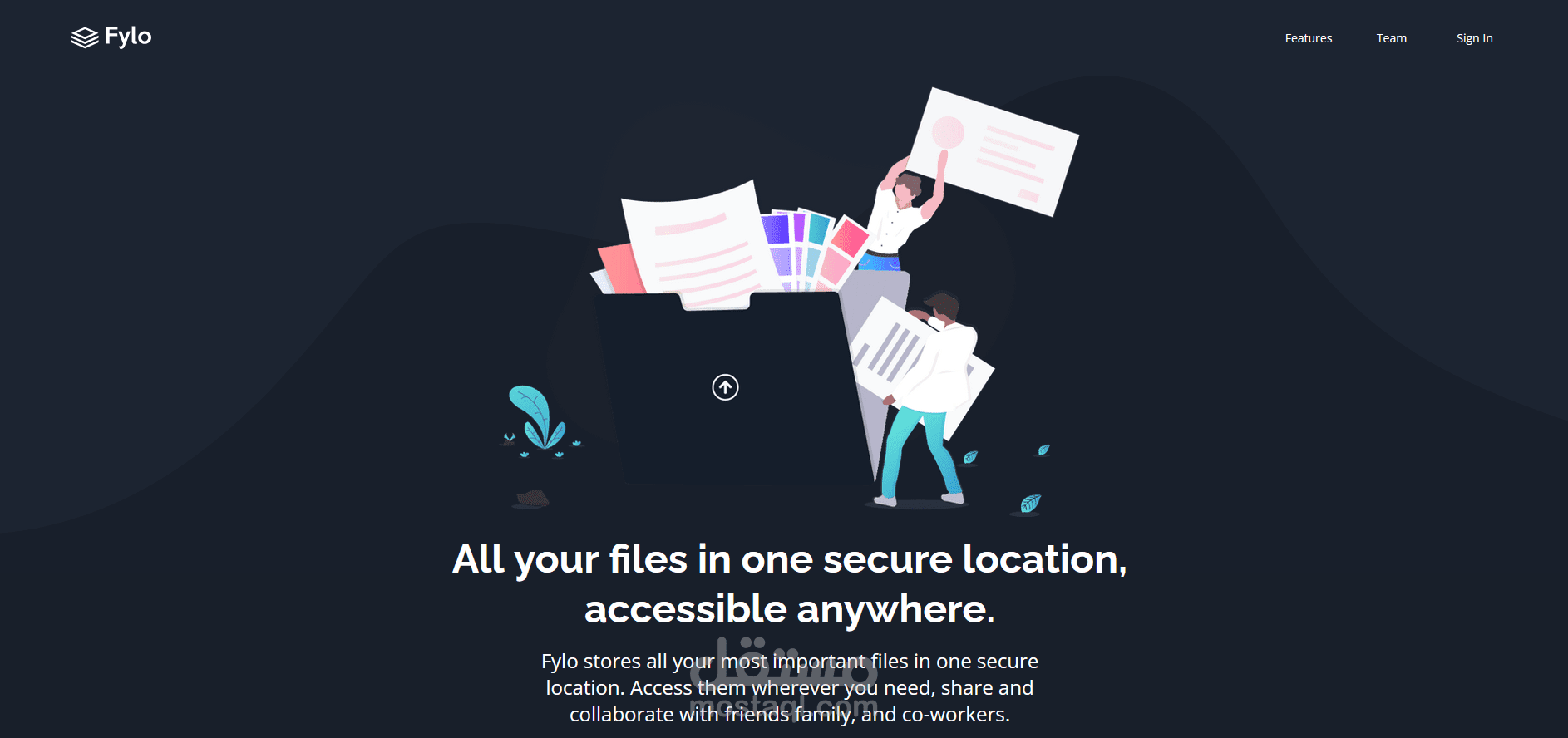 Fylo landing page